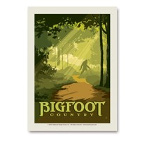 Bigfoot Country Vert Sticker