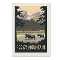 Colorado Sprague Lake Moose Vertical Sticker