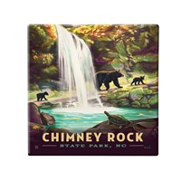 Chimney Rock State Park North Carolina Square Magnet