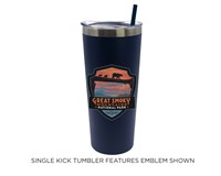 GSMNP Bear Crossing Emblem Tumbler - 22 oz