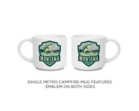 Montana Gone Fishing Emblem Metro Mug