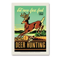 Deer Hunting Vertical Sticker
