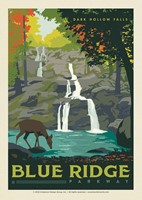 Blue Ridge Parkway Dark Hollow Falls Postcard (Single)
