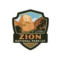 Zion NP Great White Throne Emblem Sticker