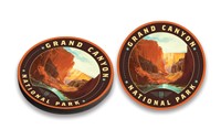Grand Canyon NP Vermilion Circle Wooden Magnet