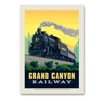 Grand Canyon Railway Steam Engine Vertical Sticker