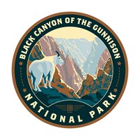Black Canyon of the Gunnison NP Circle Sticker