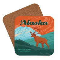 Denali NP Caribou Retro Coaster