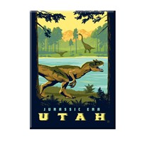 Utah in the Jurassic Era Magnet