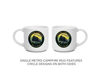 Grand Canyon Railway Steam Engine Circle Metro Mug