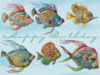 Friendly Fish Petite Folded - W/Env