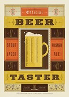 Official Beer Taster Postcard