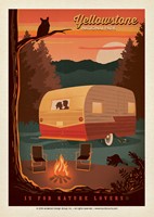 Yellowstone Camping is for Nature Lovers Postcard
