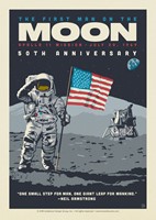 50th Anniversary Man on the Moon Postcard
