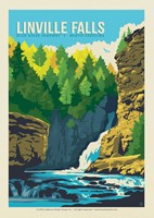 NC Linville Falls Postcard