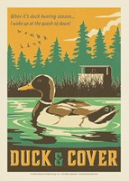 Duck & Cover Postcard