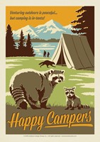 Happy Campers Postcard