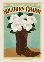 Southern Charm Boot Postcard