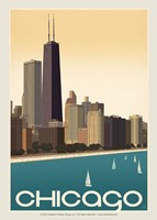 Chicago Skyline Postcard