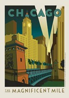 Chicago Magnificent Mile Postcard