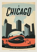 Chicago Millennium Park Postcard