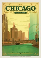 Chicago St. Patty's Day Postcard