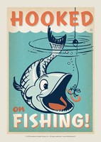 Hooked on Fishing Postcard