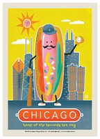 Chicago Hotdog Postcard