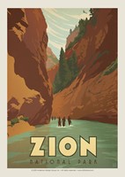 Zion Narrows Postcard