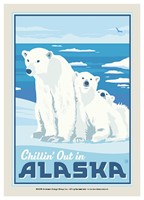 Alaska Polar Bears Postcard