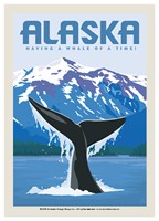 Alaska Whale Tail Postcard