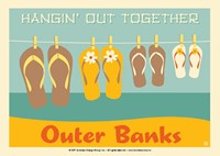 Outer Banks Hangin' Out Postcard