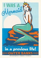 Outer Banks Mermaid Queen Postcard