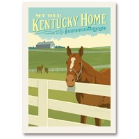 My Old Kentucky Home Horse Postcard