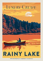Rainy Lake Canoe Postcard
