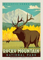 Rocky Mountain Longs Peak Postcard