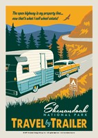 Shenandoah Travel By Trailer Postcard