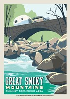 Great Smoky Rock Hopping Postcard