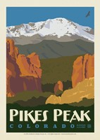 Pikes Peak, CO Postcard
