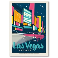 Las Vegas Modern Print Postcard