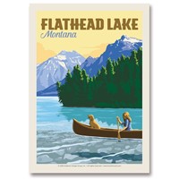 MT Flathead Lake Postcard