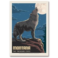 MT Gray Wolf Postcard