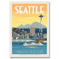 WA, Seattle Ferry Postcard