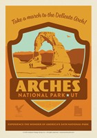 Arches NP Emblem Print Postcard