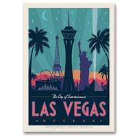Las Vegas City of Entertainment Postcard