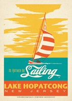 NJLH I'd Rather Be Sailing Postcard