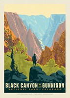Black Canyon Painted Wall Postcard