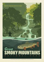 Great Smoky Speckled Trout Postcard