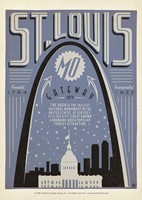 St Louis Print Shop Postcard