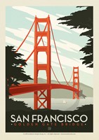 San Francisco Golden Gate Bridge Postcard